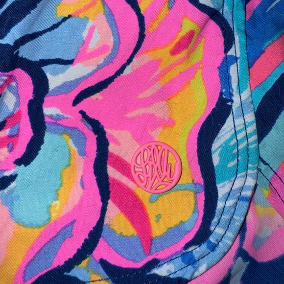 Lilly Pulitzer Women's Size Small Run Around Shorts Floral Pink Blue Beach 29522 - Picture 7 of 9